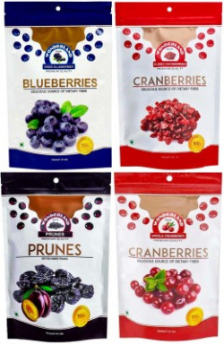 WONDERLAND WHOLE & SLICED CRANBERRIES, BLUEBERRIES & PRUNES DRIED FRUI