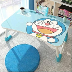 ShelfKing Wood Portable Laptop Table(Finish Color - Doremon, Pre Assem