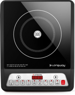 Longway Elite Plus IC 2000 W with 8 Cooking Mode Induction Cooktop(Bla