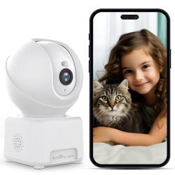 EBITCAM 3MP FULL HD SMART WI-FI CCTV CAMERA, 360 PAN & TILT 2-WAY TALK
