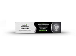 HEALTHVIT ACTIVATED CHARCOAL TOOTHPASTE FOR TEETH WHITENING , FLUORIDE