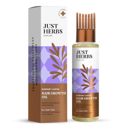 Just Herbs Rosemary Hair Growth Oil Promotes Hair Growth and Reduces H