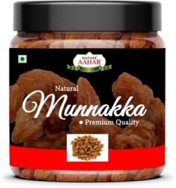 NATURE AAHAR RAISINS WITH SEEDS (LARGE MUNAKKA) SUPERIOR QUALITY, GRAD