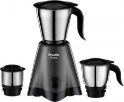 PREETHI TIARA MG 275 500 W JUICER MIXER GRINDER (3 JARS, GREY)