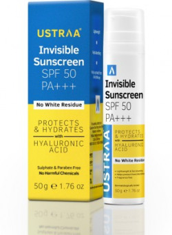 USTRAA SUNSCREEN - SPF 50 PA+++ INVISIBLE SUNSCREEN | NO WHITE RESIDUE