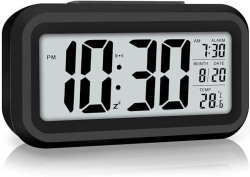 Alarm clock, digital clock, table clock for Students, watch timer for