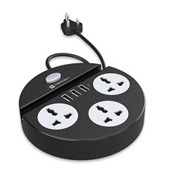 Portronics Power Plate 5 1500W Power Converter with USB Charger & Mobi