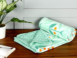 BSB HOME Pure Cotton 120 GSM Reversible Soft Lightweight Printed Singl