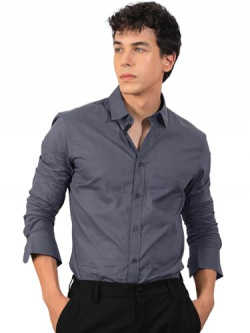 PINKMINT MENS LONG SLEEVE BUTTON DOWN SHIRT FOR MEN COLLARED CASUAL FO