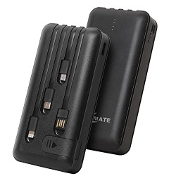 CALLMATE 20000Mah Power Bank, 15W Fast Charging| Buit-in Cables | 4 Ou