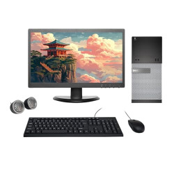 (Refurbished) Dell Optiplex 19 HD All-in-One Desktop Computer Set (In