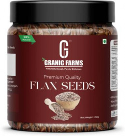 GRANIC FARMS PREMIUM RAW FLAX SEEDS, HEALTHY EDIBLE SEEDS,(250 G)