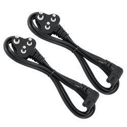 Storite 2 Pack 2 M 2-Pin Universal AC Laptop Power Cable Cord 2 Pin Pl