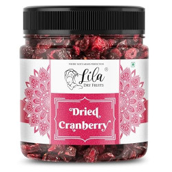 LILA DRY FRUITS Premium Californian Dried and Sweet Sliced Cranberries