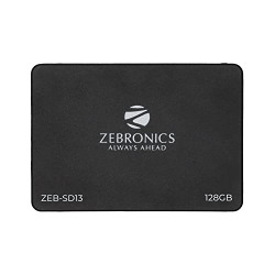 ZEBRONICS SD13 128GB SSD,Ultra Low Power Consumption, S.M.A.R.T. Therm
