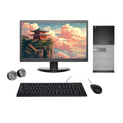 (Refurbished) Dell Optiplex 19 HD All-in-One Desktop Computer Set (In