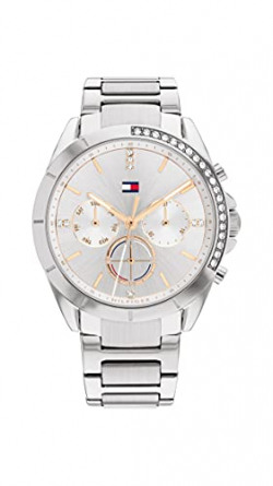 TOMMY HILFIGER STAINLESS STEEL ANALOG SILVER DIAL WOMEN'S WATCH-TH1782