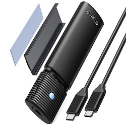 ORICO M.2 NVME SATA SSD ENCLOSURE ADAPTER TOOL-FREE, USB C 3.2 GEN 2 1
