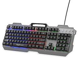 AMAZON BASICS USB GAMING KEYBOARD WITH MULTICOLOUR LED EFFECT | 12 MUL