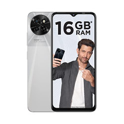 itel S23(Mystery White, 8GB RAM, 128GB Storage) Upto 16GB RAM with Mem