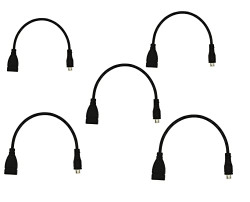C & E 5 PACK-OTG CABLE MALE MICRO USB TO FEMALE USB OTG ADAPTRSTRAIGHT