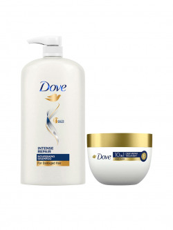 DOVESET OF INTENSE REPAIR SHAMPOO 1 L & DEEP REPAIR TREATMENT HAIR MAS