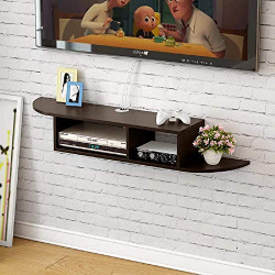 Kundi Engineered Wood Floating TV Stand Wall Mounted Media Console Ent