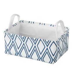 KOLORR Riviera Small Cloth Basket | Blue, Books, Shelves, Closet, Larg