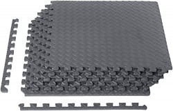 AmazonBasics Puzzle Exercise Mat with EVA Foam Interlocking Tiles - Gr