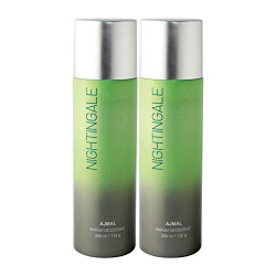 AJMAL Nightingale Spray Deodorant For Men & Women Marine, Woody, 200 M