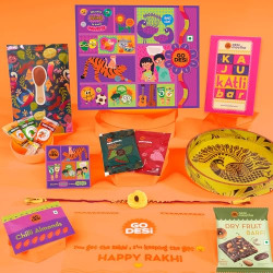 GO DESi Premium Indian Sweets Rakhi Gift Pack Hamper Box [Apply 10 Off