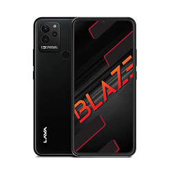 Lava Blaze (Glass Black, 3GB RAM, 64GB Storage)| Premium Glass Back De
