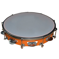 Sai Musical Khanjari Tambourine Hand Percussion Musical Instrument (Or
