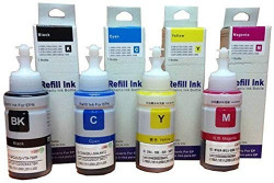 Kataria Refill Ink for Epsonn L355 Printer Multi Color Ink (Black Cyan