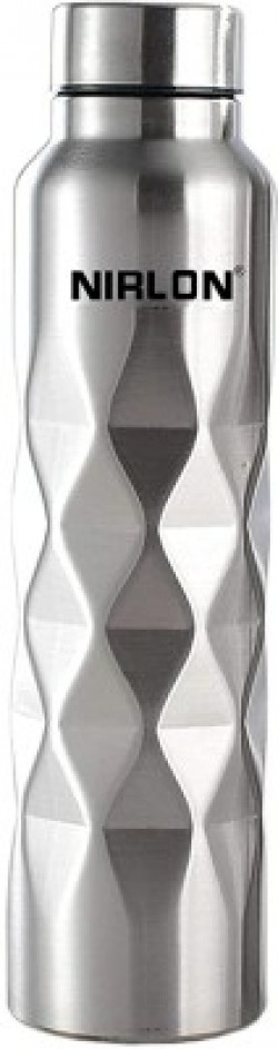 NIRLON Stainless Steel Single Wall Diamond Cut Water Bottle,1000 ML, S