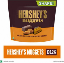 Flipkart Grocery - HERSHEY'S Nuggets Creamy Milk Chocolate with Whole