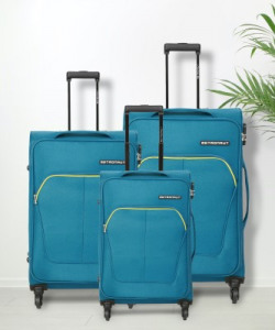 METRONAUT Soft Body Set of 3 Luggage 4 Wheels - Supreme Combo Set (30i