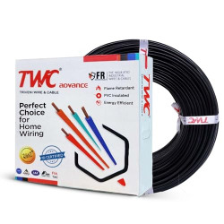 TWC Advance Single Core Electrical Wire |Black, 45 Meter, 2.5 SQ.MM. |