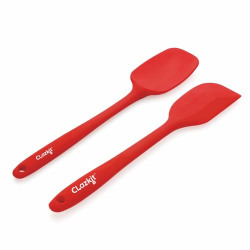 Clazkit Large Spatula & Large Spoon, Non-Stick Silicone Spatula Set fo
