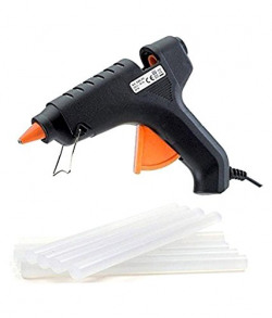 MEGA GLUE GUN GENERIC GLUE GUN 40W WITH 8 STICKS- SIZE 200MM (BLACK AN