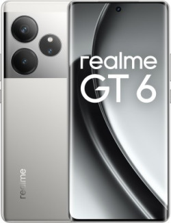 realme GT 6 (Fluid Silver, 256 GB) (8 GB RAM) + 4000 Discount + 5% Axi