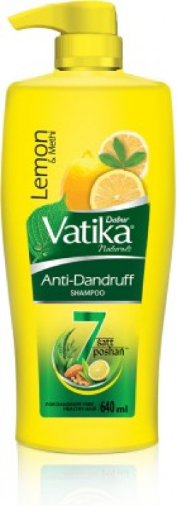 GROCERY DABUR VATIKA LEMON ANTI-DANDRUFF SHAMPOO (640 ML) [LOCATION SP