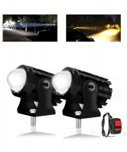 FABTEC Mini Driving Fog Light Lamp Projector Lens LED Spotlight Dual C