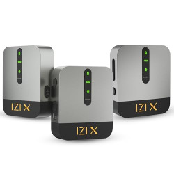 IZI X Dual Channel Wireless Microphone 360 Omnidirectional, 120M Range