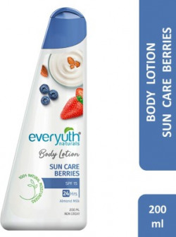Everyuth Naturals Body Lotion with Sun Care Berries|SPF 15|24 hr Moist