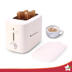 Wonderchef Bellagio 2-Slice Pop-up Toaster with Lid Cover | 800 Watt |