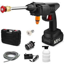 SEAHELTON Wireless High Pressure Washer for Car Washing 48V Rechargeab