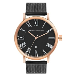French Connection Spring-Summer 2023 Analog Black Dial Men's Watch-FCN