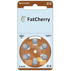 FatCherry Hearing Aid Battery Size 312, Pack of 24 Batteries (Varta Ge