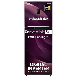 Samsung 301 L, 2 Star, Convertible 5-in-1 Digital Inverter with Displa